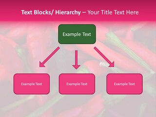 Red Peppers At Farmers Market PowerPoint Template