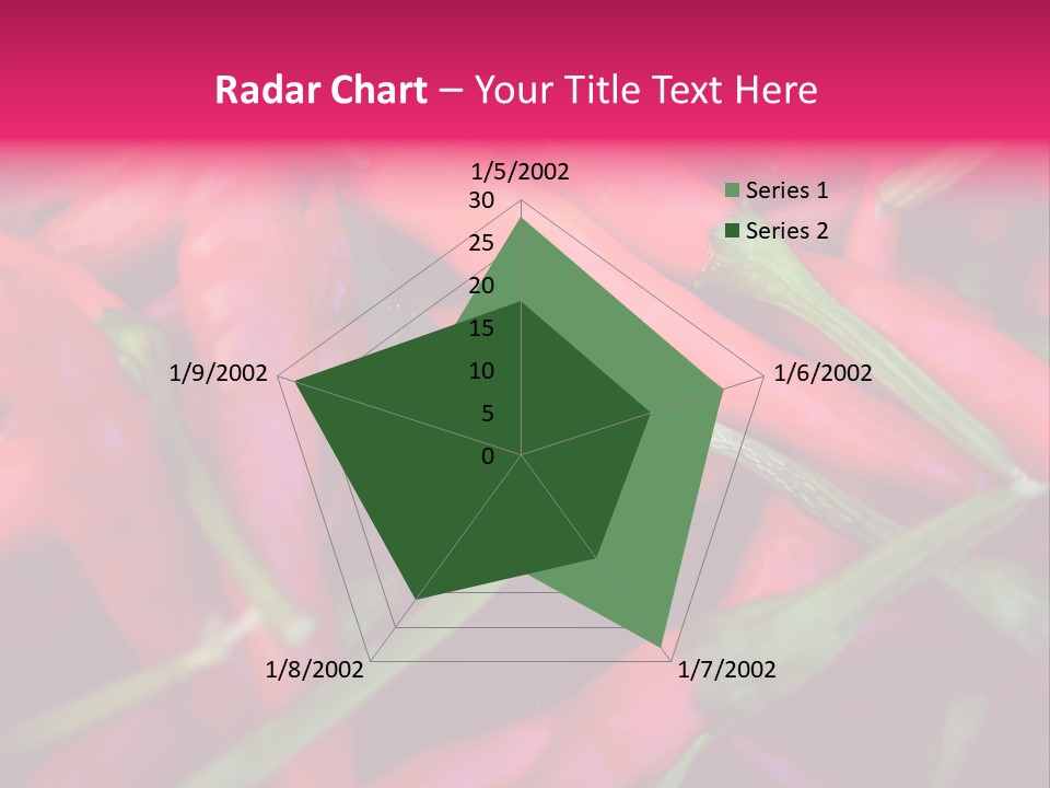 Red Peppers At Farmers Market PowerPoint Template