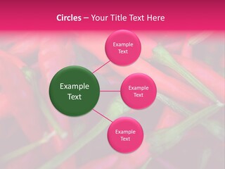 Red Peppers At Farmers Market PowerPoint Template