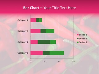 Red Peppers At Farmers Market PowerPoint Template