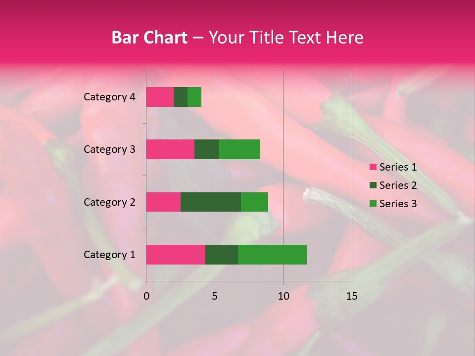Red Peppers At Farmers Market PowerPoint Template