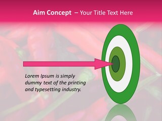 Red Peppers At Farmers Market PowerPoint Template