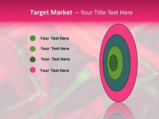 Red Peppers At Farmers Market PowerPoint Template