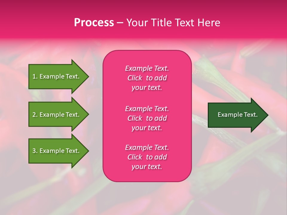 Red Peppers At Farmers Market PowerPoint Template