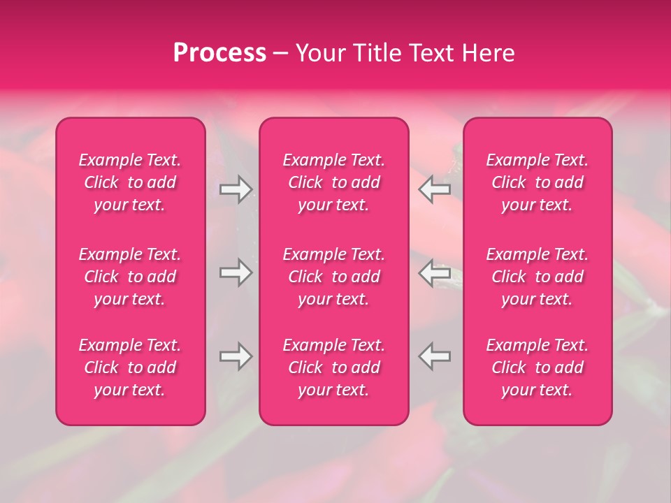 Red Peppers At Farmers Market PowerPoint Template