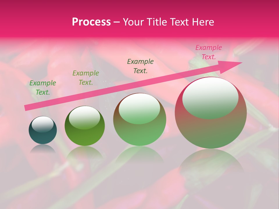 Red Peppers At Farmers Market PowerPoint Template