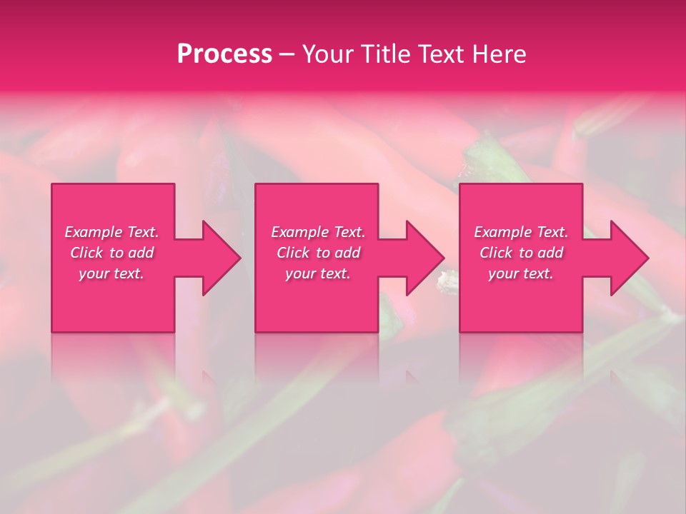 Red Peppers At Farmers Market PowerPoint Template