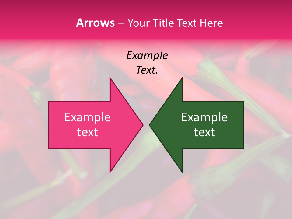 Red Peppers At Farmers Market PowerPoint Template