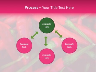 Red Peppers At Farmers Market PowerPoint Template