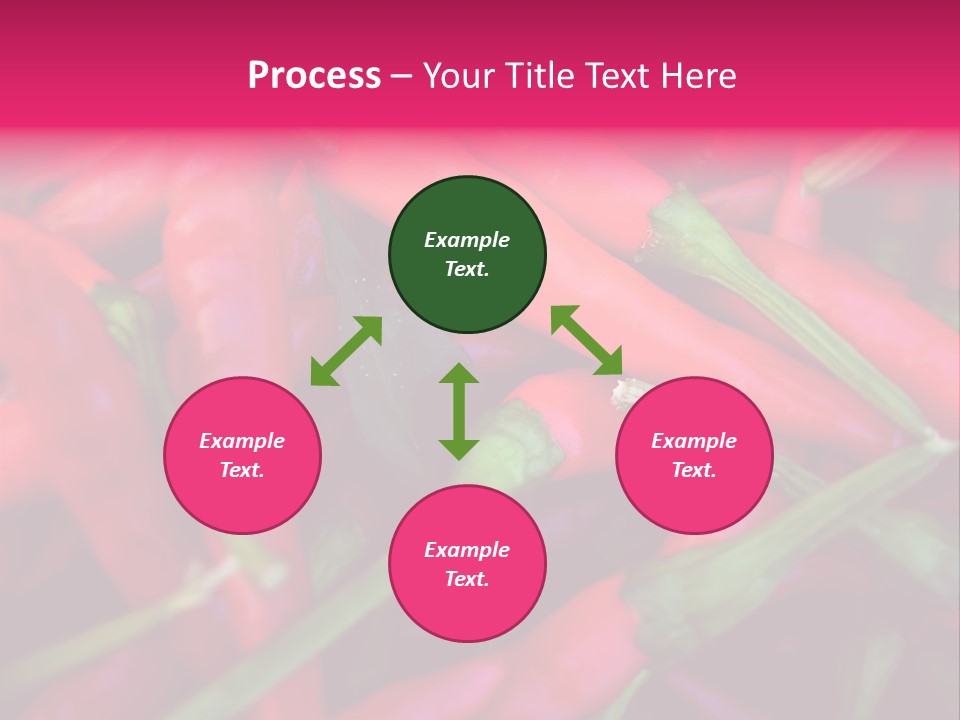Red Peppers At Farmers Market PowerPoint Template