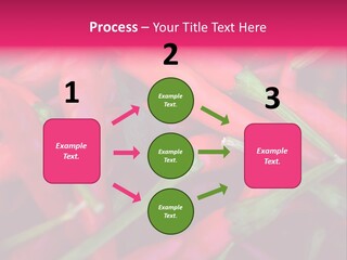 Red Peppers At Farmers Market PowerPoint Template
