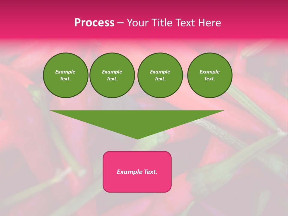 Red Peppers At Farmers Market PowerPoint Template