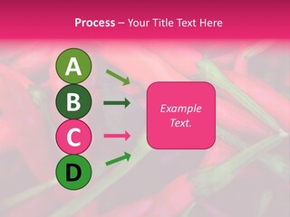 Red Peppers At Farmers Market PowerPoint Template