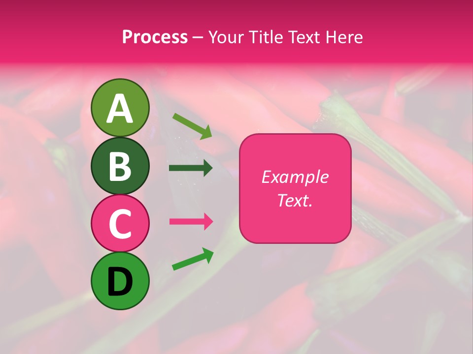 Red Peppers At Farmers Market PowerPoint Template