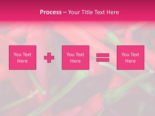 Red Peppers At Farmers Market PowerPoint Template