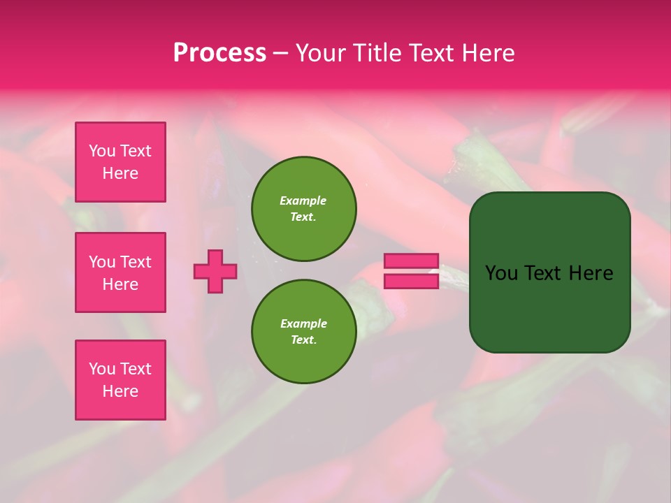 Red Peppers At Farmers Market PowerPoint Template