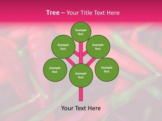 Red Peppers At Farmers Market PowerPoint Template