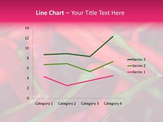 Red Peppers At Farmers Market PowerPoint Template