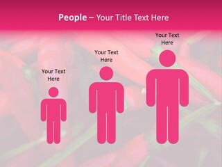 Red Peppers At Farmers Market PowerPoint Template