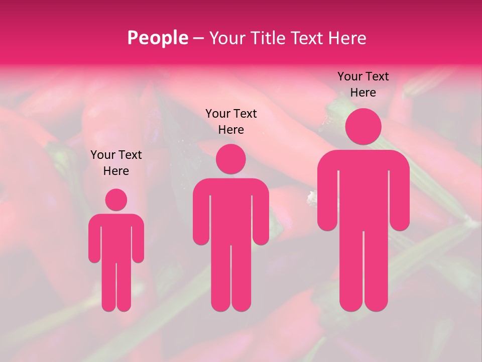 Red Peppers At Farmers Market PowerPoint Template