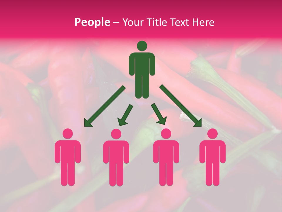 Red Peppers At Farmers Market PowerPoint Template