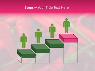 Red Peppers At Farmers Market PowerPoint Template