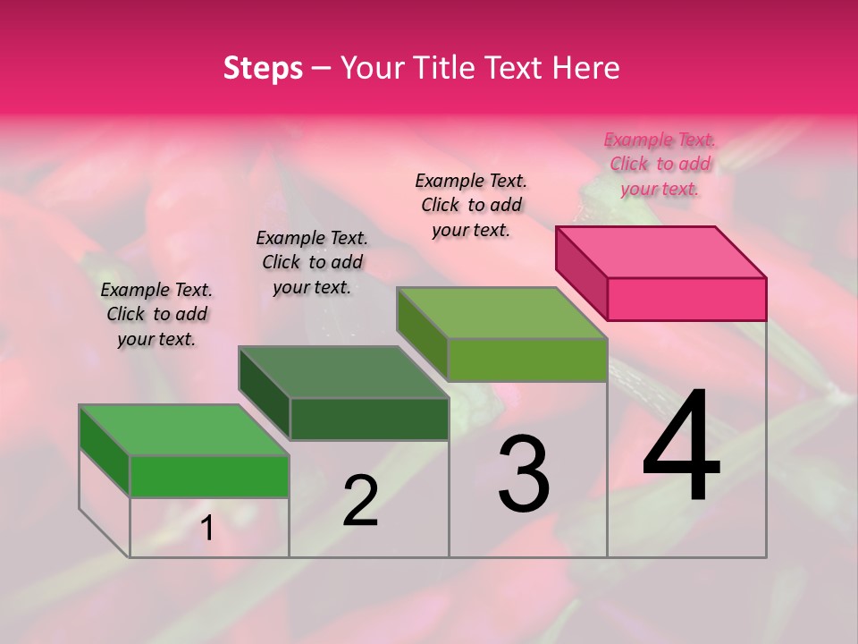 Red Peppers At Farmers Market PowerPoint Template