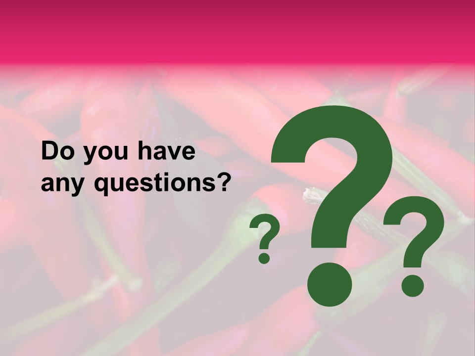 Red Peppers At Farmers Market PowerPoint Template