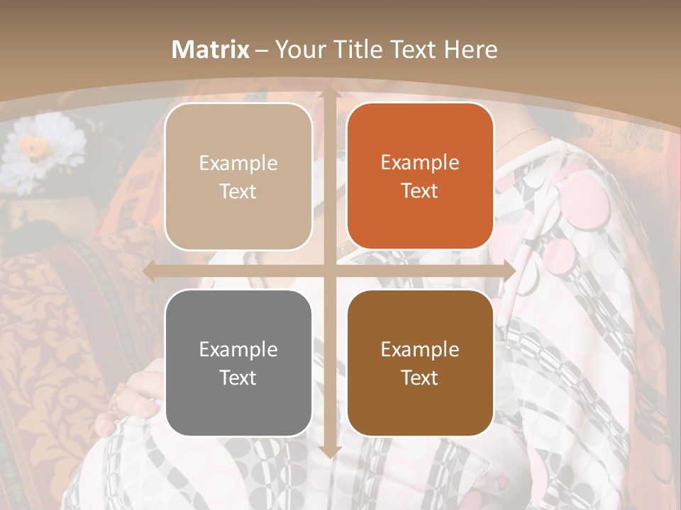 Happy Pregnancy Women Sitting On Sofa And Listing Photoalbum. PowerPoint Template