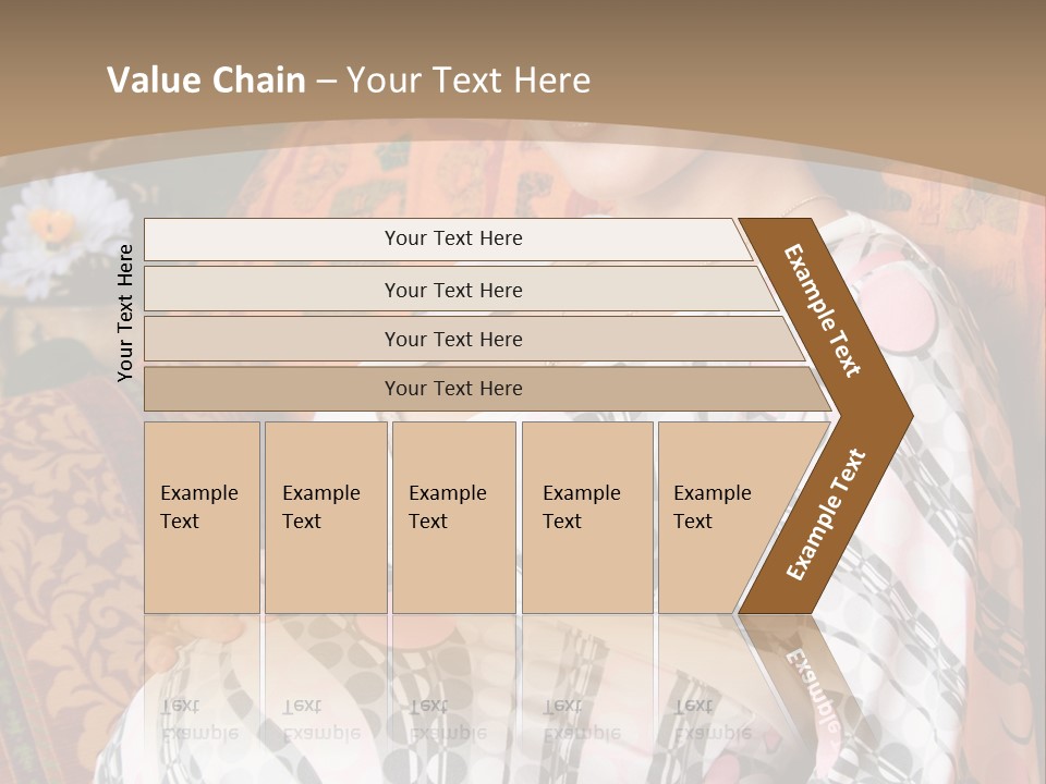 Happy Pregnancy Women Sitting On Sofa And Listing Photoalbum. PowerPoint Template