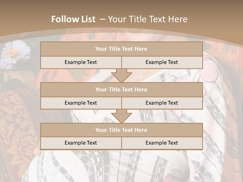 Happy Pregnancy Women Sitting On Sofa And Listing Photoalbum. PowerPoint Template