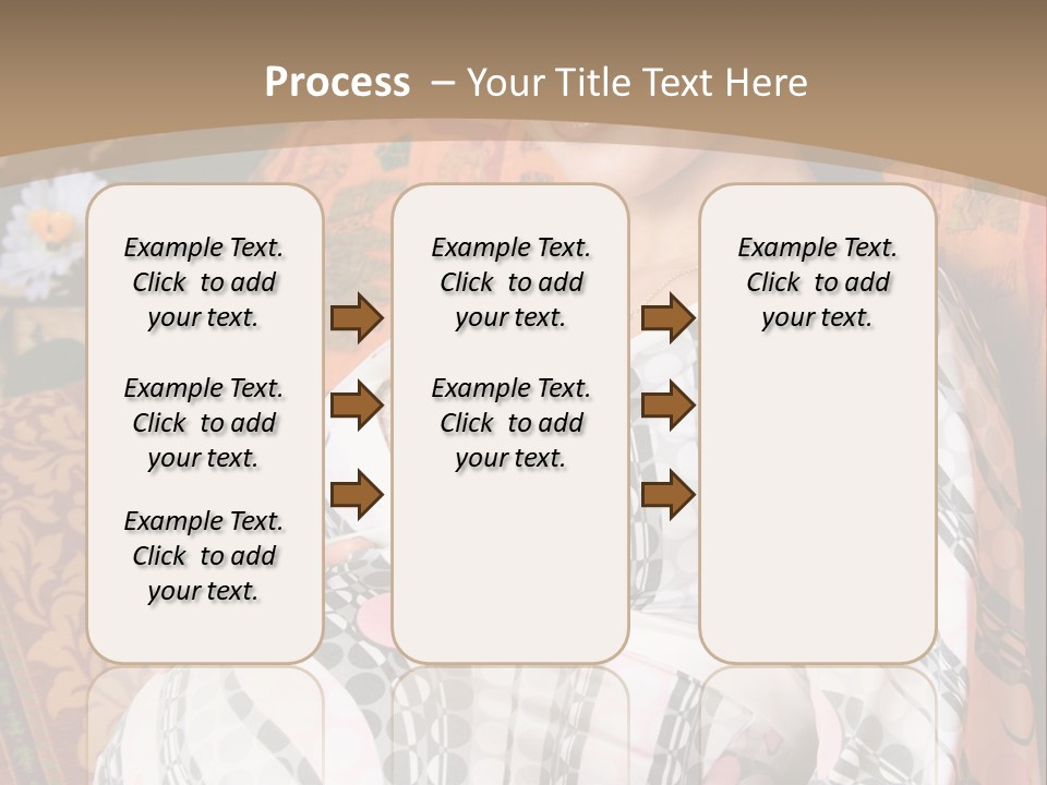 Happy Pregnancy Women Sitting On Sofa And Listing Photoalbum. PowerPoint Template