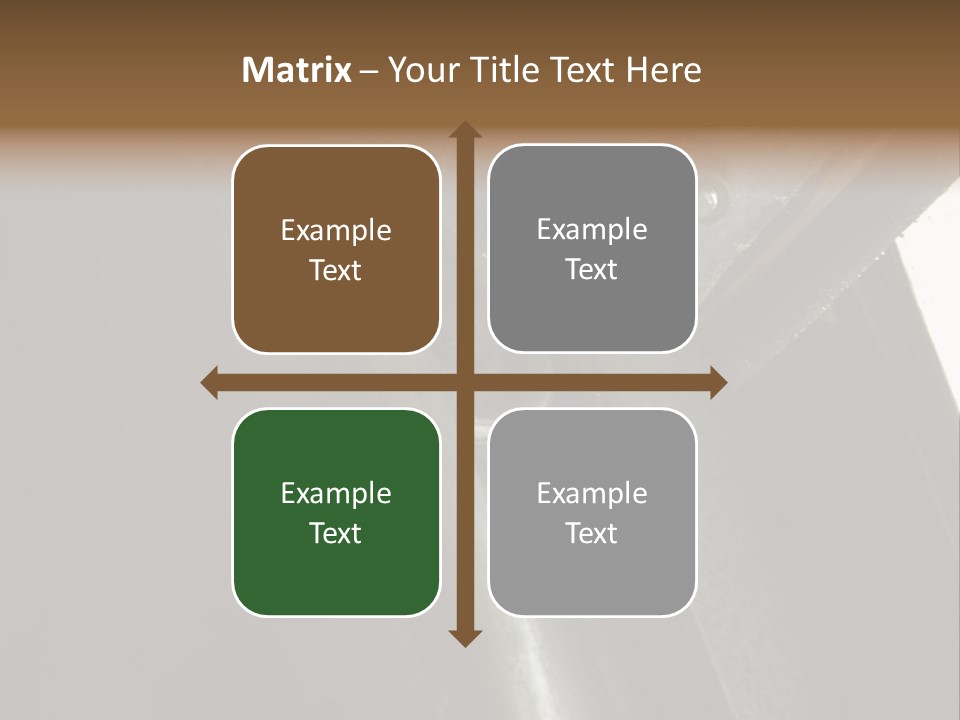 Metal Wheel And Track Of A Garage Door. PowerPoint Template