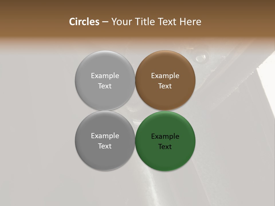 Metal Wheel And Track Of A Garage Door. PowerPoint Template