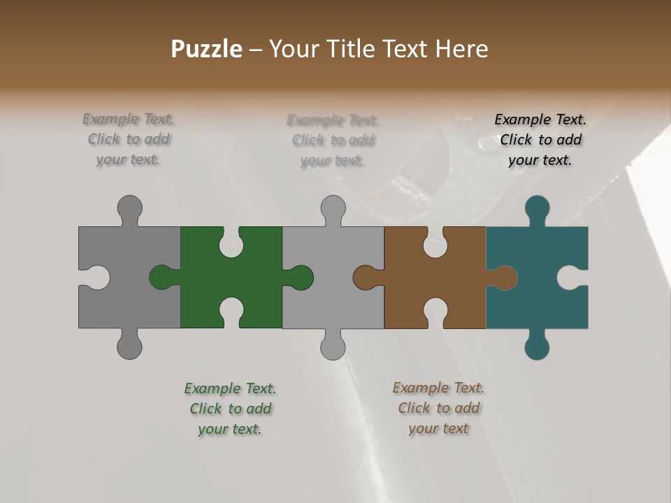 Metal Wheel And Track Of A Garage Door. PowerPoint Template