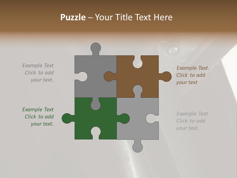 Metal Wheel And Track Of A Garage Door. PowerPoint Template