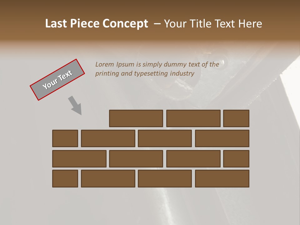 Metal Wheel And Track Of A Garage Door. PowerPoint Template