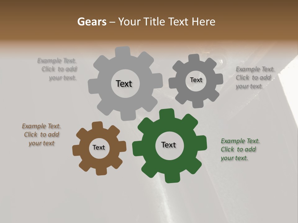 Metal Wheel And Track Of A Garage Door. PowerPoint Template