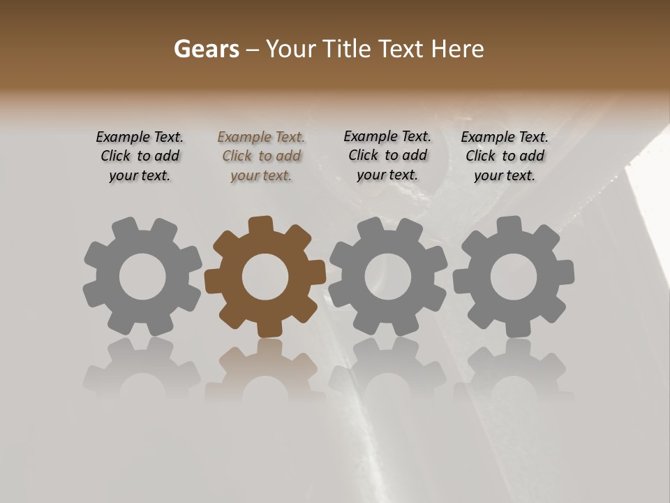 Metal Wheel And Track Of A Garage Door. PowerPoint Template