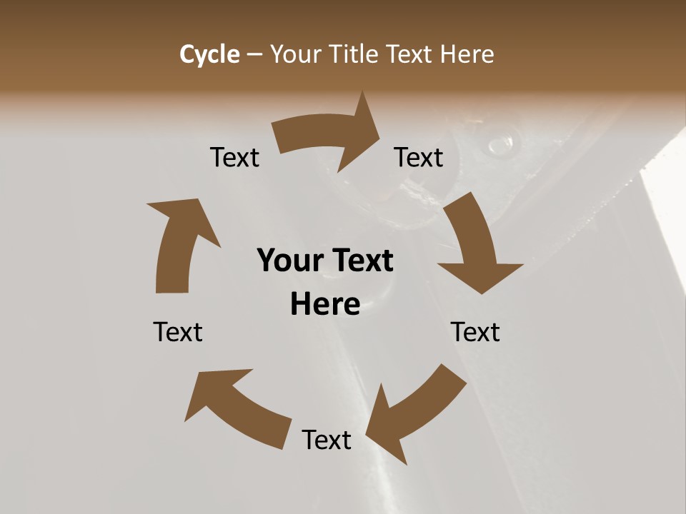 Metal Wheel And Track Of A Garage Door. PowerPoint Template