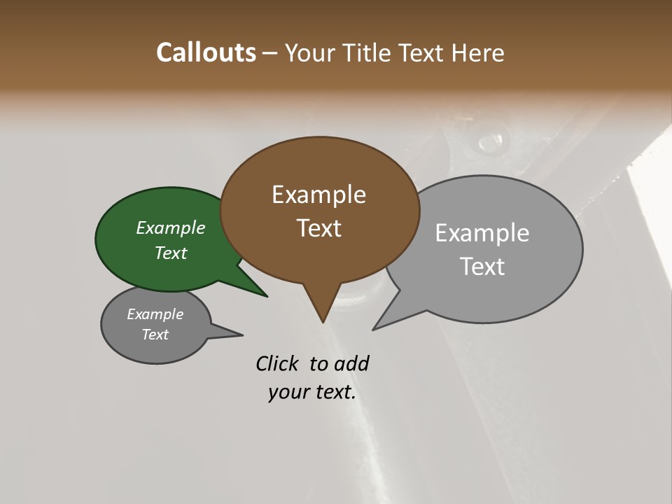 Metal Wheel And Track Of A Garage Door. PowerPoint Template