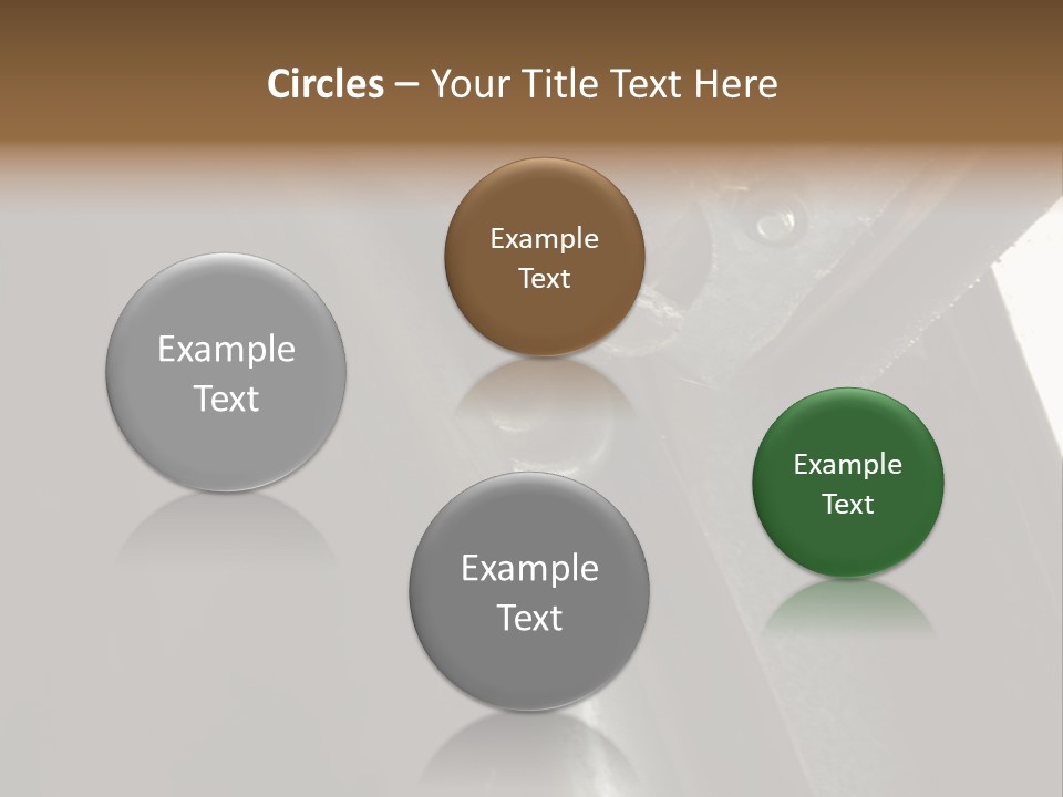 Metal Wheel And Track Of A Garage Door. PowerPoint Template