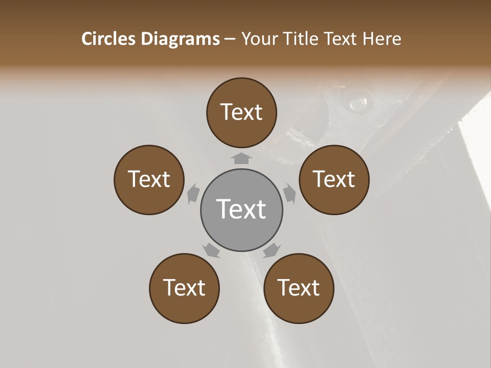 Metal Wheel And Track Of A Garage Door. PowerPoint Template