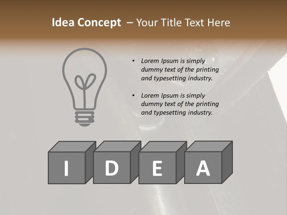 Metal Wheel And Track Of A Garage Door. PowerPoint Template