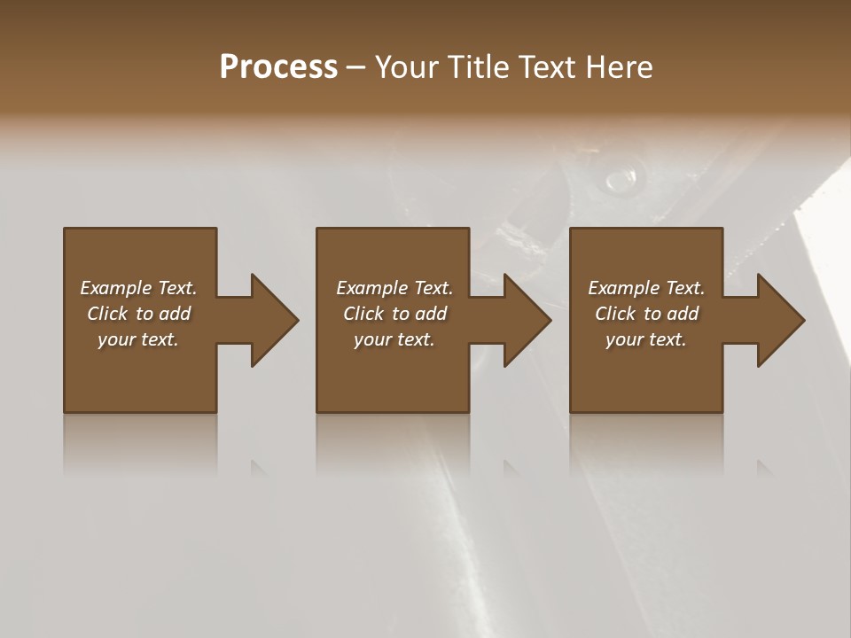 Metal Wheel And Track Of A Garage Door. PowerPoint Template
