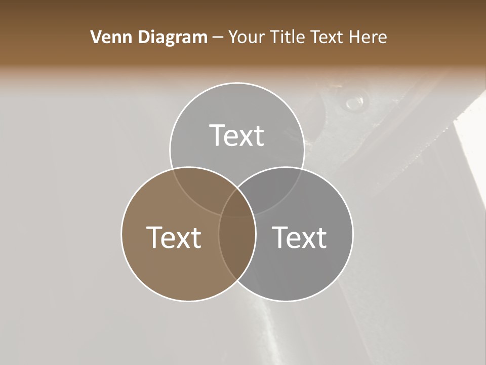 Metal Wheel And Track Of A Garage Door. PowerPoint Template