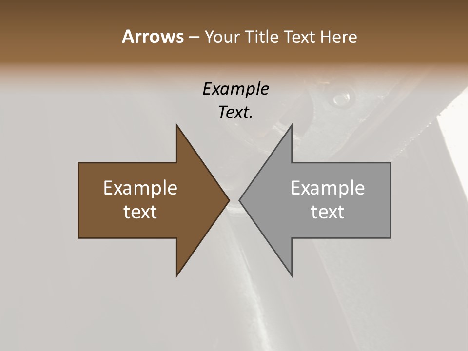 Metal Wheel And Track Of A Garage Door. PowerPoint Template
