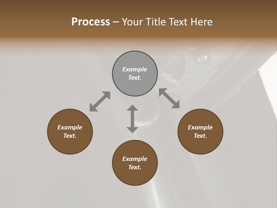 Metal Wheel And Track Of A Garage Door. PowerPoint Template