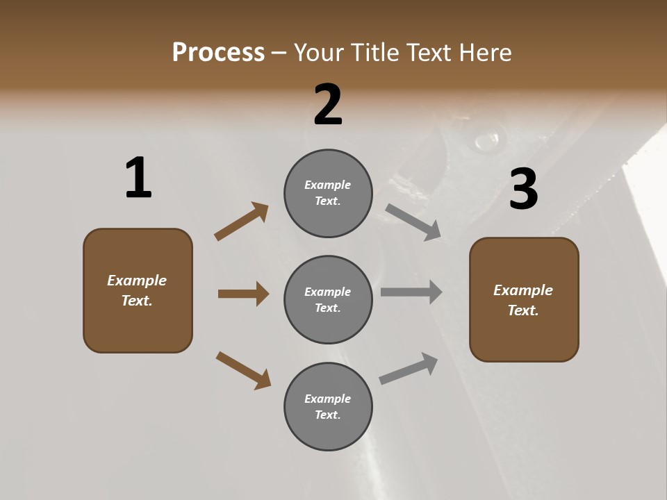 Metal Wheel And Track Of A Garage Door. PowerPoint Template
