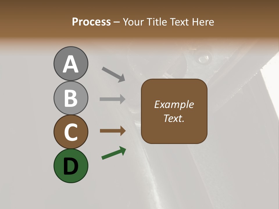 Metal Wheel And Track Of A Garage Door. PowerPoint Template